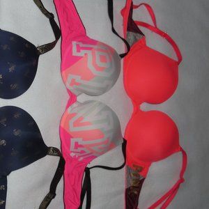 Victoria Secret Bras (PINK peach/grey)(bottom)